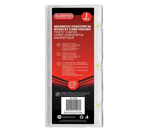 EVORETRO EVORETRO MAGNETIC DISPLAY CASE DUAL HORIZONTAL BOOKLET HOLDER