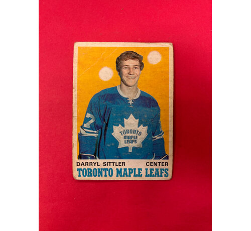 O-PEE-CHEE 1969-70 O-PEE-CHEE DARRYL SITTLER ROOKIE