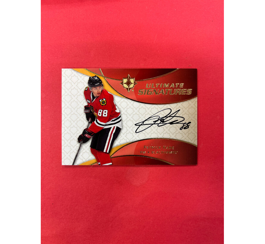 2008-09 UPPER DECK ULTIMATE PATRICK KANE ULTIMATE SIGNATURES