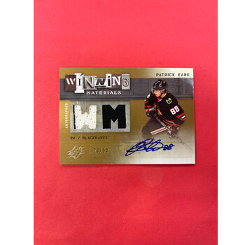 UPPER DECK 2009-10 UPPER DECK SPX PATRICK KANE WINNING MATERIALS JERSEY AUTO /50