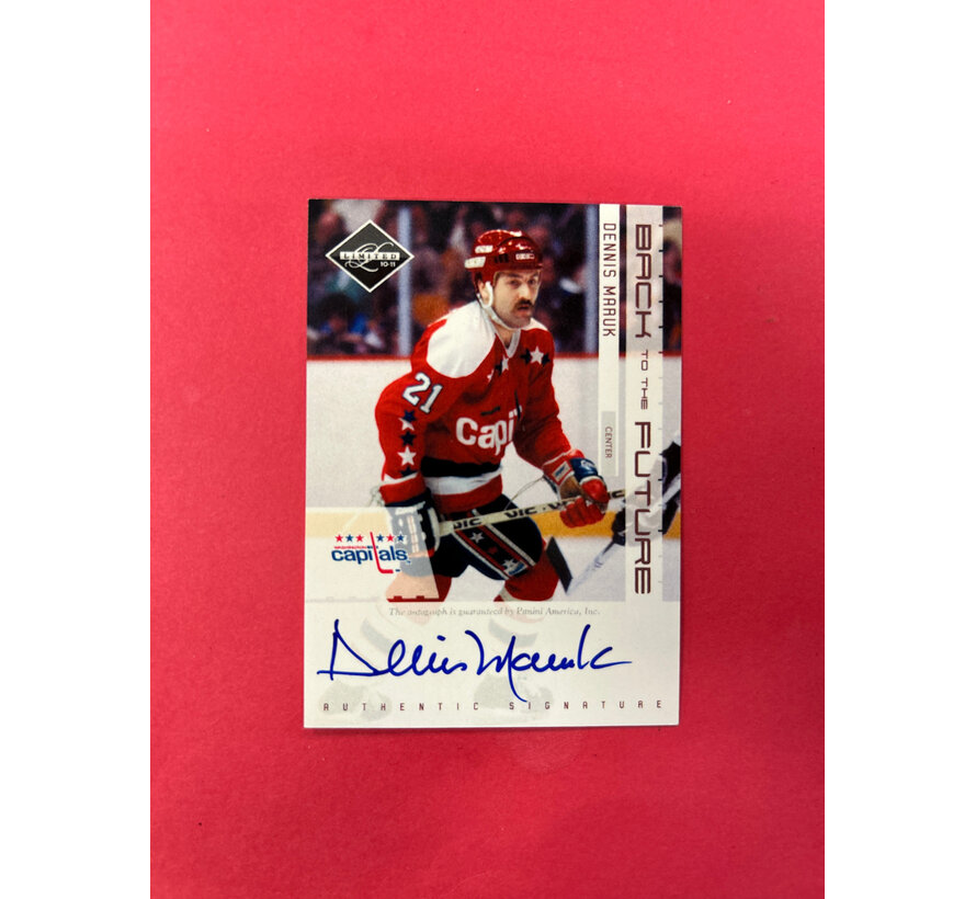2010-11 PANINI LIMITED OVECHKIN/ MARUK BACK TO THE FUTURE AUTOGRAPH /25
