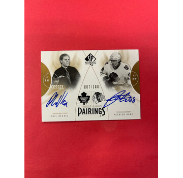 UPPER DECK 2009-10 SP AUTHENTIC PATRICK KANE / PHIL KESSEL PRESTIGIOUS PAIRINGS DUAL AUTO /100