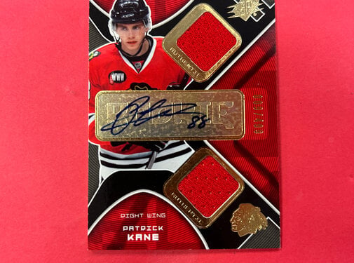 UPPER DECK 2007-08 UPPER DECK SPX PATRICK KANE ROOKIE JERSEY AUTO /499