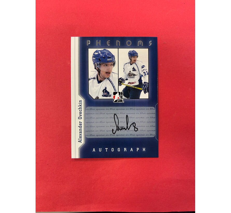 2006 IN THE GAME ALEXANDER OVECHKIN PHENOMS AUTO AOA-1