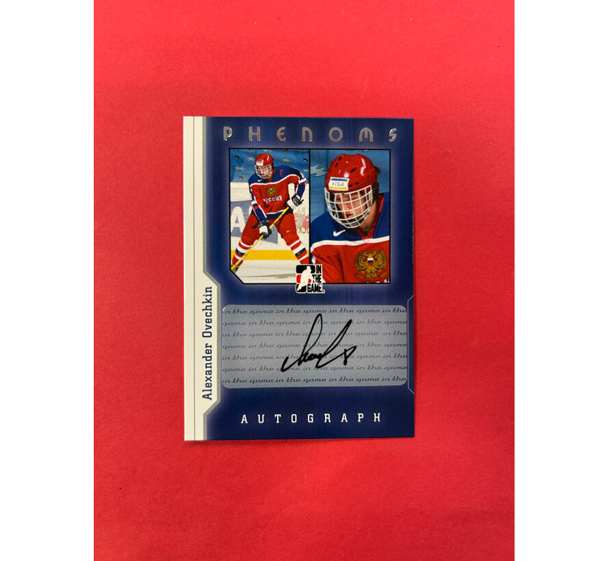 2006 IN THE GAME ALEXANDER OVECHKIN PHENOMS AUTO  AOA-2