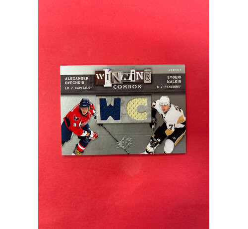 UPPER DECK 2009-10 UPPER DECK SPX OVECHKIN/MALKIN WINNING COMBOS JERSEY