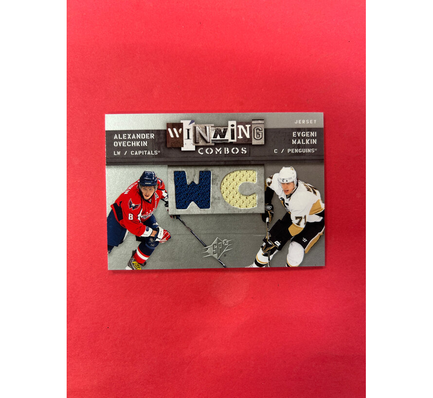 2009-10 UPPER DECK SPX OVECHKIN/MALKIN  WINNING COMBOS JERSEY