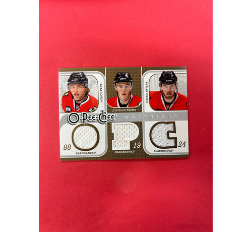 O-PEE-CHEE 2008-09 O-PEE-CHEE BLACKHAWKS MATERIALS TOEWS/KANE/HAVLAT