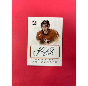UPPER DECK 2007 IN THE GAME O'CANADA JONATHAN TOEWS AUTOGRAPH