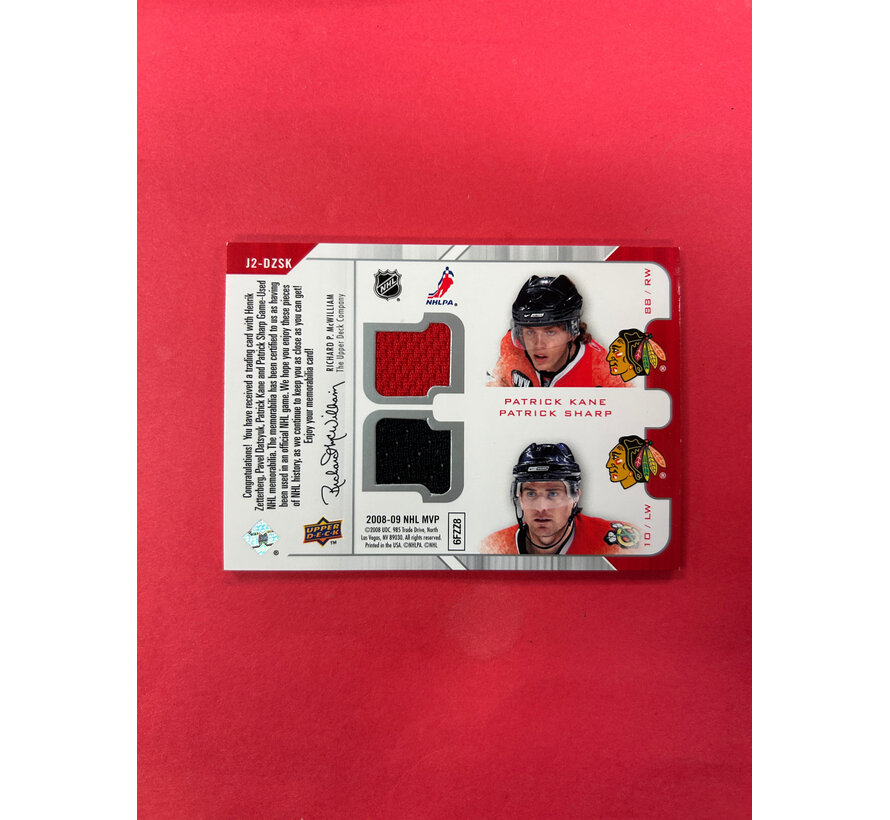 2008-09 UPPER DECK MVP 2 ON 2 JERSEYS DETROIT VS CHICAGO