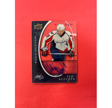 UPPER DECK 2008-09 UPPER DECK TRILOGY NICKLAS BACKSTROM ICE SCRIPTS