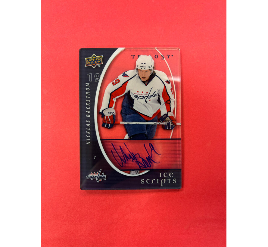 2008-09 UPPER DECK TRILOGY NICKLAS BACKSTROM ICE SCRIPTS