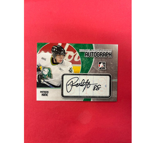 UPPER DECK 2007 IN THE GAME PATRICK KANE HEROES AND PROSPECTS AUTOGRAPH