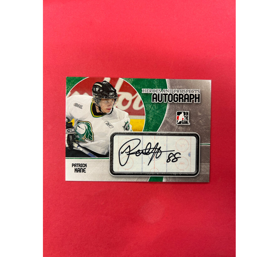 2007 IN THE GAME PATRICK KANE HEROES AND PROSPECTS AUTOGRAPH