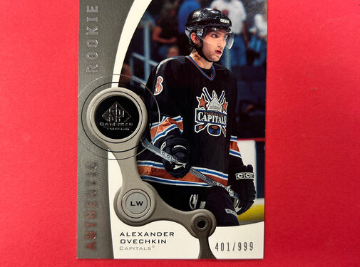 UPPER DECK 2005-06 SP GAME USED ALEXANDER OVECHKIN AUTHENTIC ROOKIE /999
