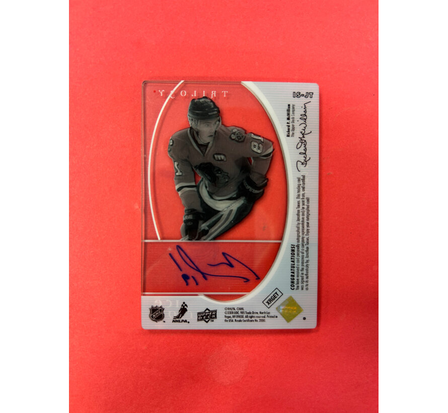 2008-09 UPPER DECK TRILOGY JONATHAN TOEWS ICE SCRIPTS