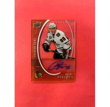 UPPER DECK 2008-09 UPPER DECK TRILOGY PATRICK KANE ICE SCRIPTS