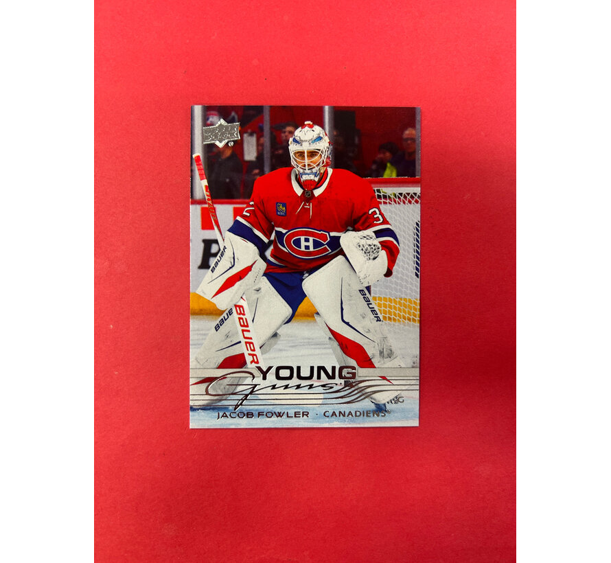 2025-26 UPPER DECK EXTENDED JACOB FOWLER YOUNG GUNS