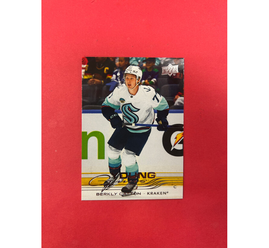 2025-26 UPPER DECK EXTENDED BERKLY CATTON YOUNG GUNS