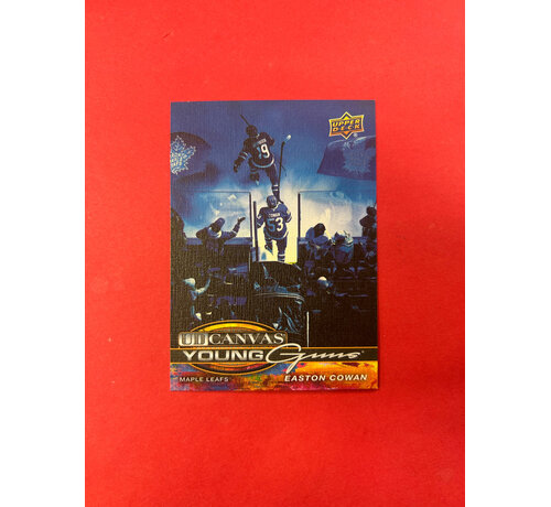 UPPER DECK 2025-26 UPPER DECK EXTENDED EASTON COWAN YOUNG GUNS CANVAS