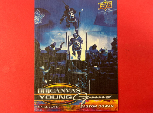 UPPER DECK 2025-26 UPPER DECK EXTENDED EASTON COWAN YOUNG GUNS CANVAS