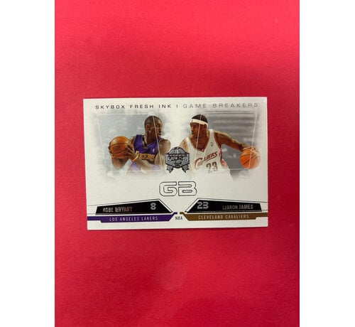FLEER 2004-05 FLEER SKYBOX FRESH INK BRYANT/JAMES GAME BREAKERS