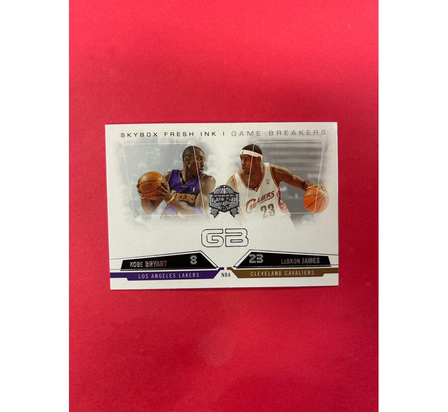 2004-05 FLEER SKYBOX FRESH INK BRYANT/JAMES GAME BREAKERS