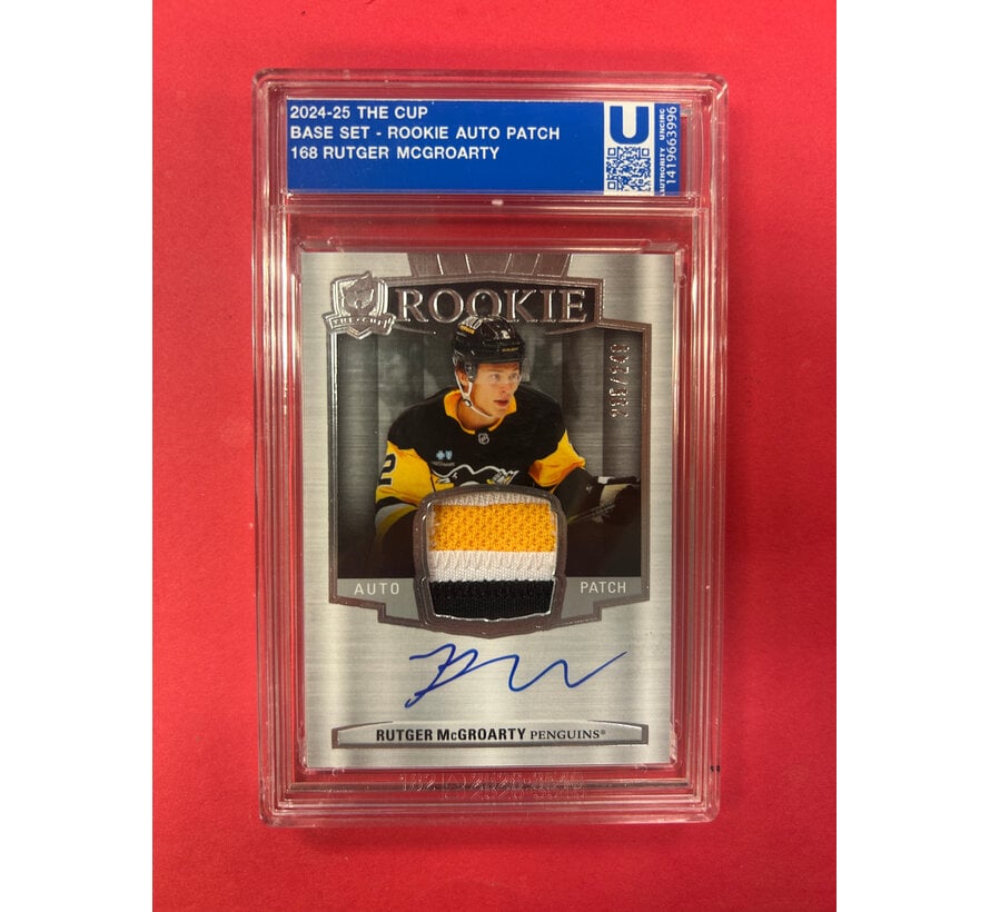 2024-25 UPPER DECK THE CUP RUTGER MCGROARTY ROOKIE AUTO PATCH /249