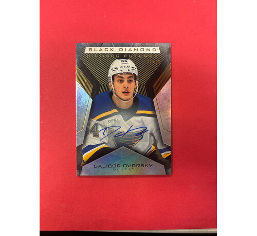UPPER DECK 2025-26 UPPER DECK BLACK DIAMOND DALIBOR DVORSKY DIAMOND FUTURES AUTO /35