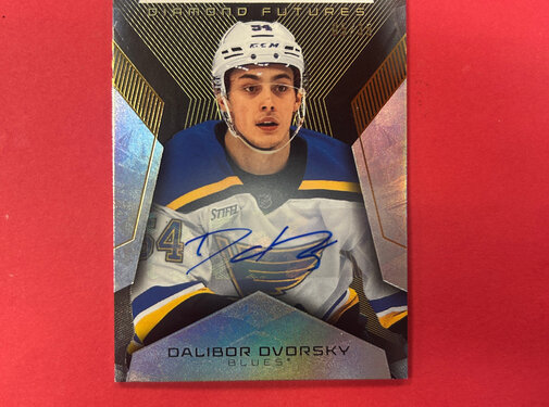UPPER DECK 2025-26 UPPER DECK BLACK DIAMOND DALIBOR DVORSKY DIAMOND FUTURES AUTO /35