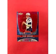 TOPPS 2008 TOPPS FINEST TOM BRADY FINEST MOMENTS XFRACTOR RED /50