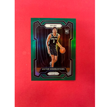 PANINI 2023 PANINI PRIZM VICTOR WEMBANYAMA ROOKIE GREEN PRIZM