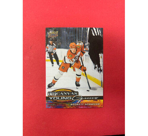 UPPER DECK 2025-26 UPPER DECK EXTENDED BECKETT SENNECKE YOUNG GUNS CANVAS