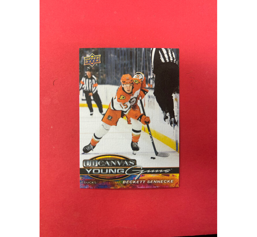 2025-26 UPPER DECK EXTENDED BECKETT SENNECKE YOUNG GUNS CANVAS