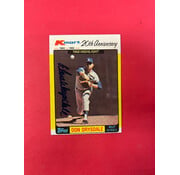 TOPPS 1982 TOPPS KMART DON DRYSDALE AUTOGRAPHED