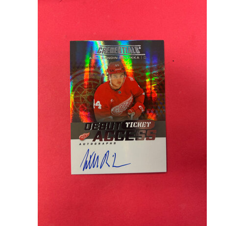 UPPER DECK 2025-26 UPPER DECK CREDENTIALS AXEL SANDIN PELLIKA DEBUT TICKET ACCESS AUTO /199