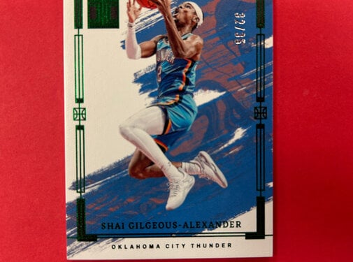 PANINI 2023-24 PANINI IMPECCABLE SHAI GILGEOUS-ALEXANDER EMERALD /35