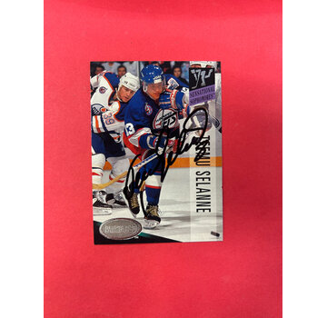 PINNACLE 1993 PINNACLE HOCKEY TEEMU SELANNE AUTOGRAPHED