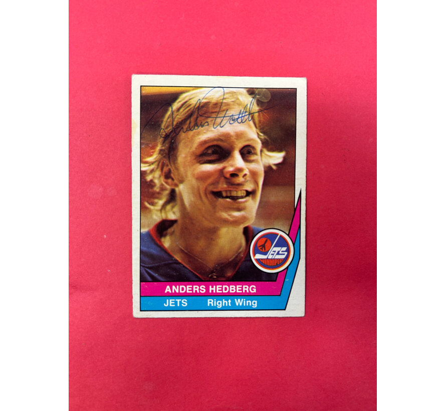 1978 O-PEE-CHEE ANDERS HEDBERG AUTOGRAPHED