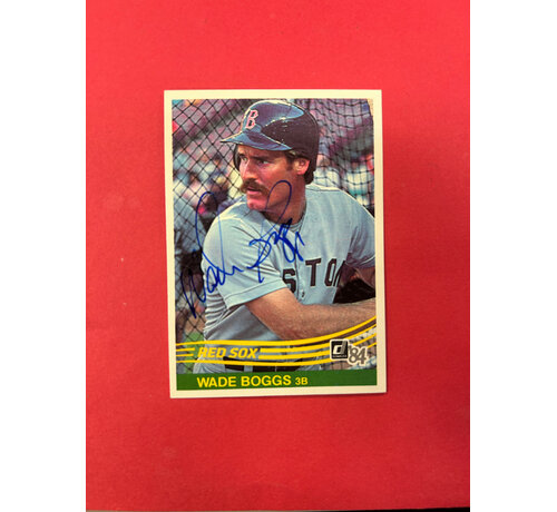 DONRUSS 1984 DONRUSS WADE BOGGS AUTOGRAPHED