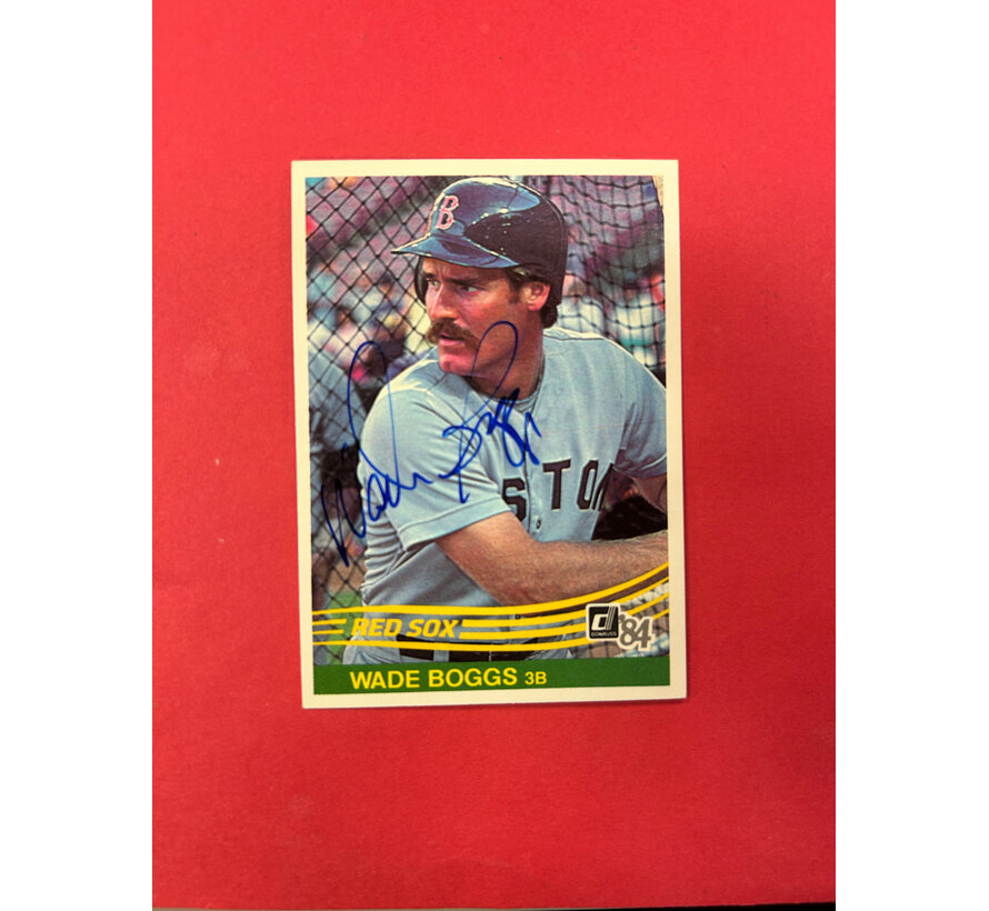 1984 DONRUSS WADE BOGGS AUTOGRAPHED