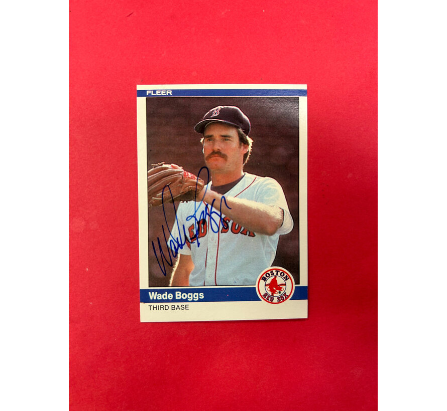 1984 FLEER WADE BOGGS AUTOGRAPHED