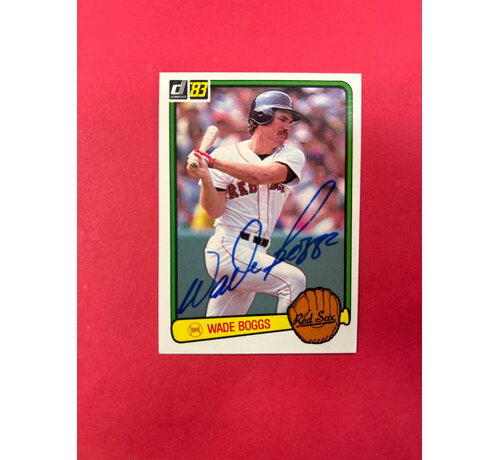 DONRUSS 1983 DONRUSS WADE BOGGS AUTOGRAPH