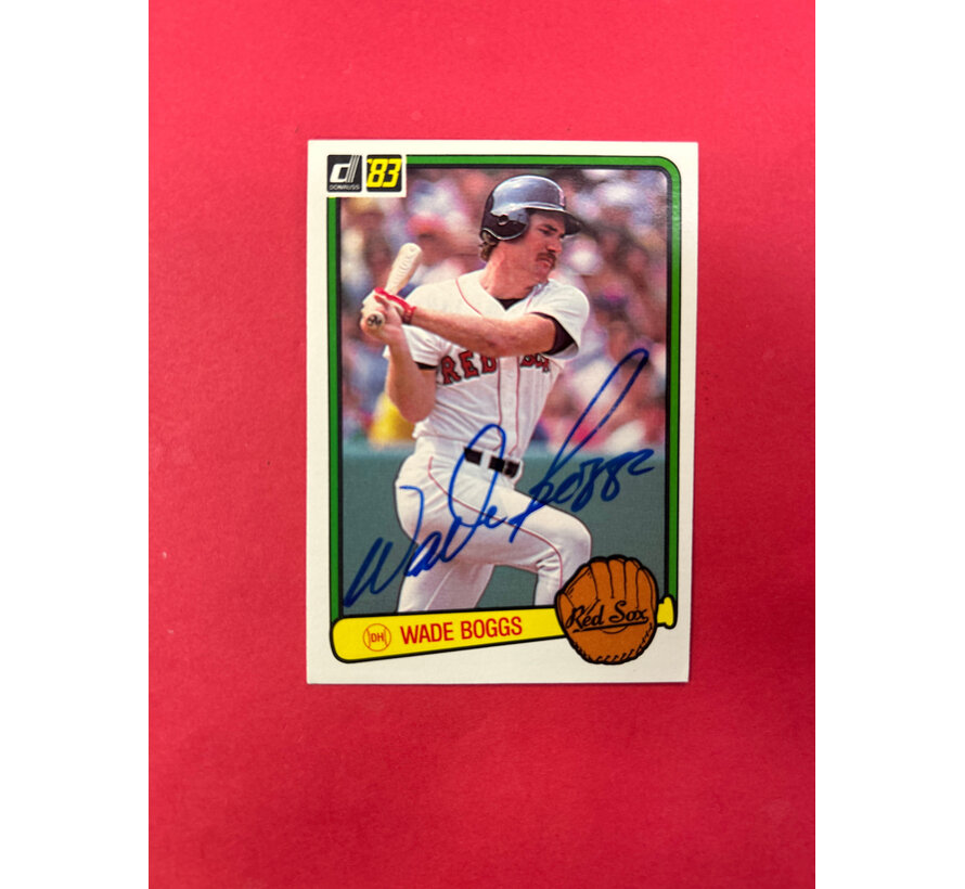 1983 DONRUSS WADE BOGGS AUTOGRAPH