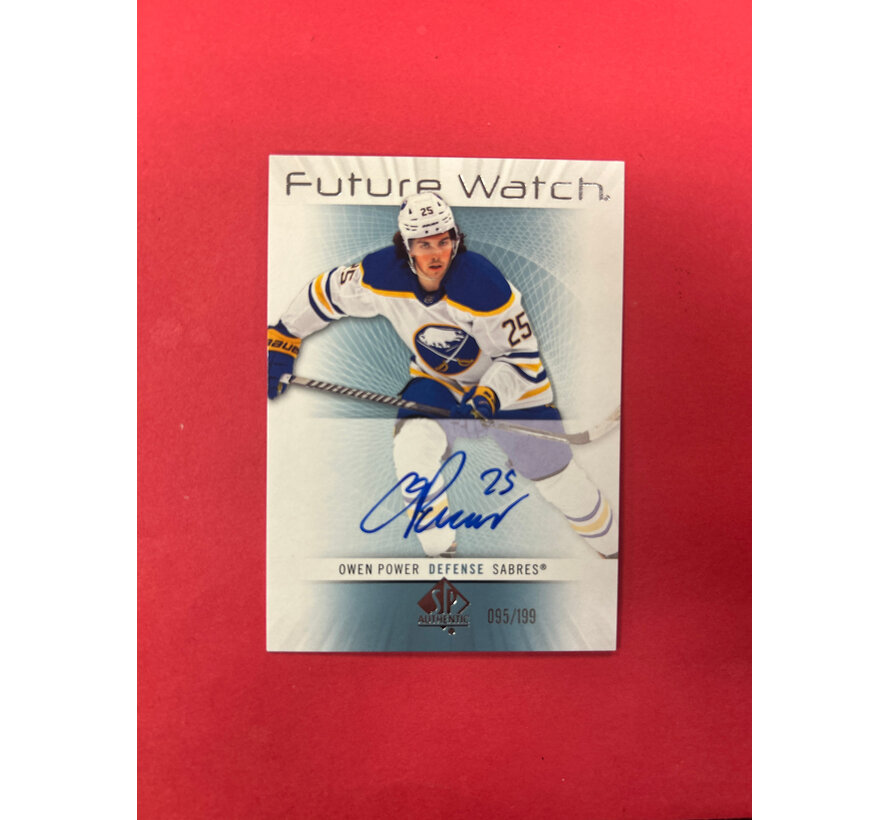 2022-23 SP AUTHENTIC OWEN POWER FUTURE WATCH AUTO RETRO /199