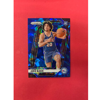PANINI 2024-25 PANINI PRIZM JARED MCCAIN BLUE CRACKED ICE /125