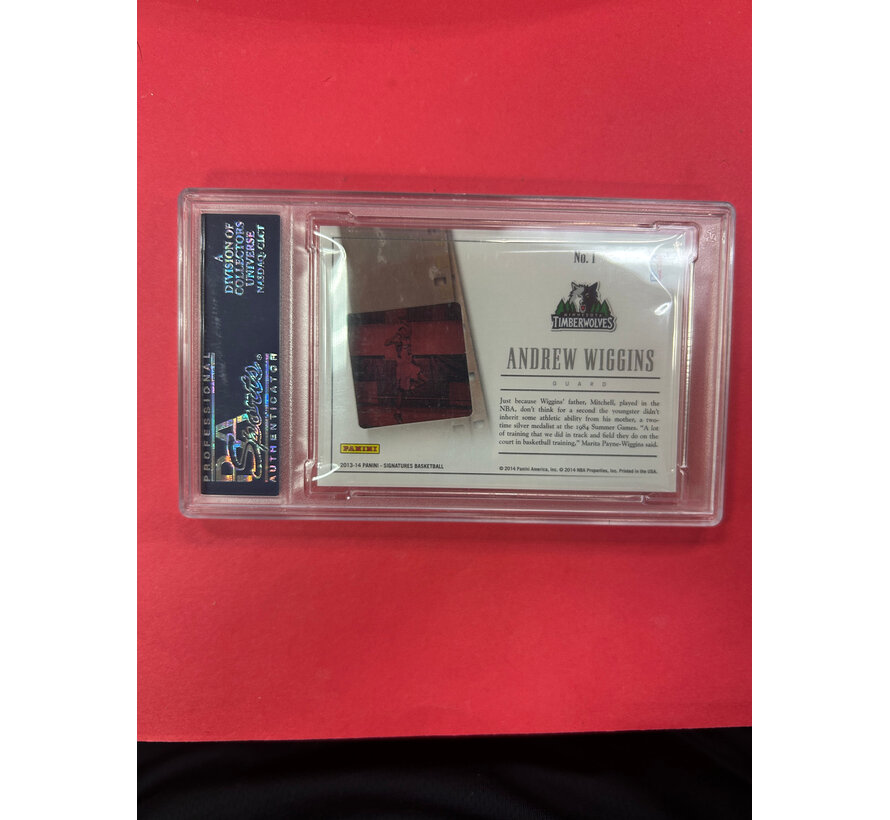 2013 PANINI SIGNATURES ANDREW WIGGINS DRAFT EXCHANGE PSA GRADED 10