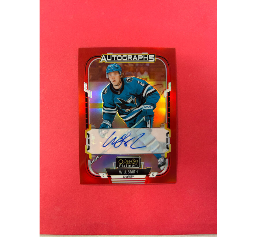 2025-26 OPC PLATINUM WILL SMITH RED RAINBOW AUTOGRAPH
