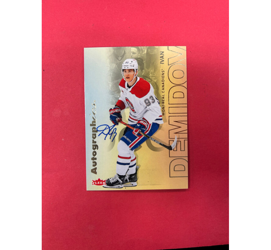 2025-26 FLEER ULTRA IVAN DEMIDOV AUTOGRAPHICS ROOKIE AUTO