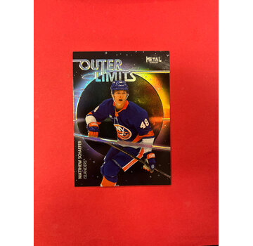 UPPER DECK 2025-26 METAL UNIVERSE MATTHEW SCHAEFER OUTER LIMITS ROOKIE